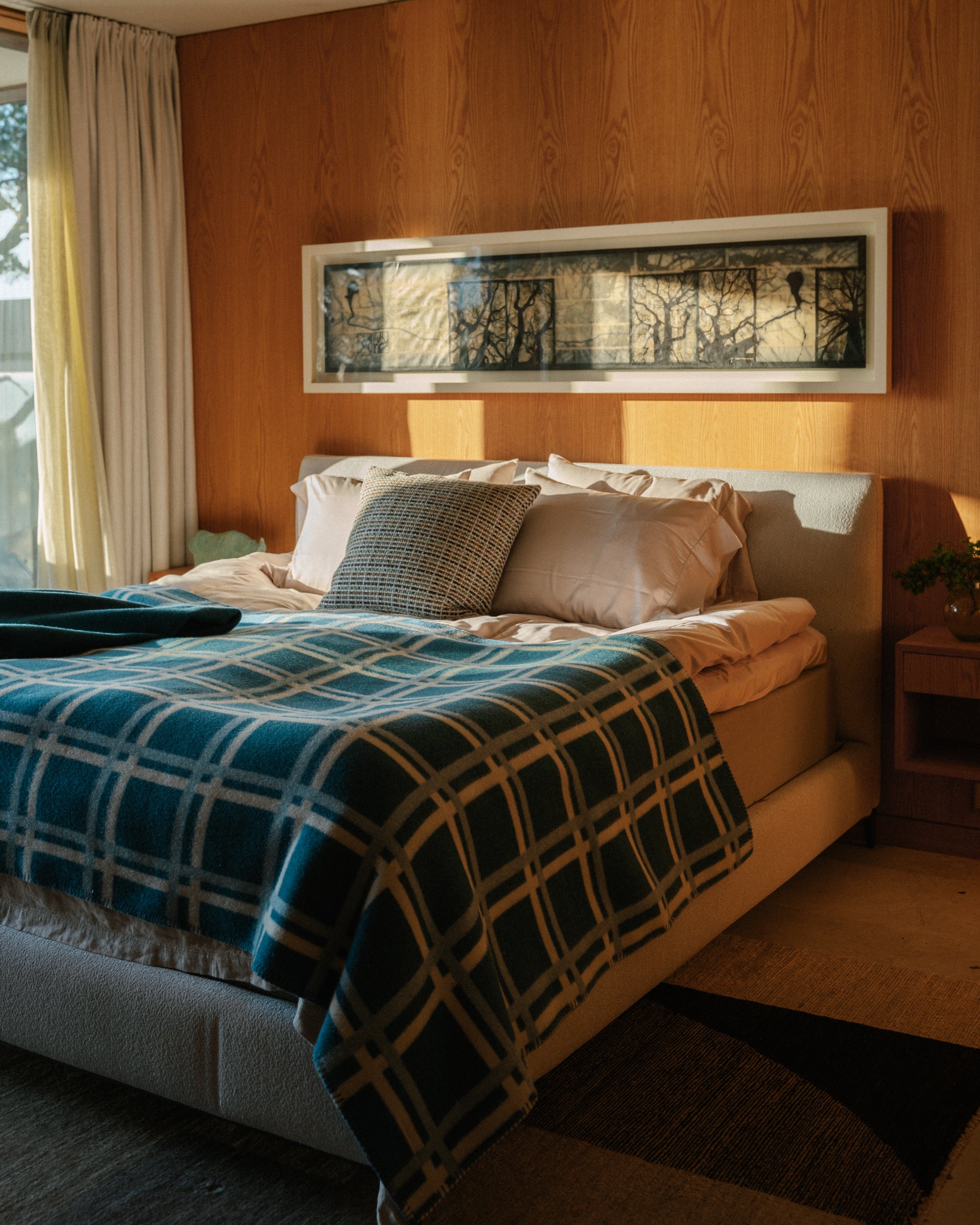 Sigvard Bernadotte Bedspread, Dalablå